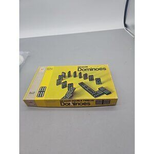 Vintage 1970 Milton bradley Dragon Double Twelve Dominoes Game Complete